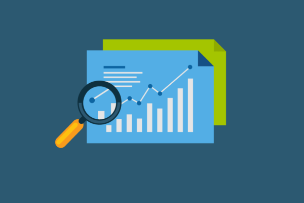 Analytics charts illustration